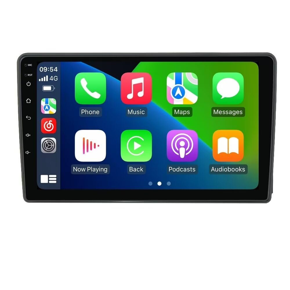 4+64GB 8-Core 9" Car Radio Stereo for Ford New Transit Focus Mendo Fiesta Fusion Connet Dash Kit, Android 13 GPS Navigation Multimedia Player with Car-Play Android Auto/Rear View