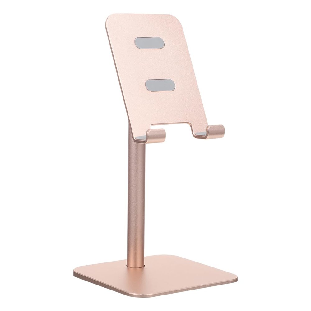 ARTIBETTER Adjustable Mobile Phone Stand with Aluminum Alloy Frame and Anti-Slip Base Compatible with Smartphones and Tablets 6.69 X 3.34 X 2.36 Inch Desk Accessory