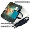 Laptop Bag 13-15.6 inch Laptop Shoulder Bag for Men Women Alpaca on dark background Computer Bag Messenger Bag for Work view 3