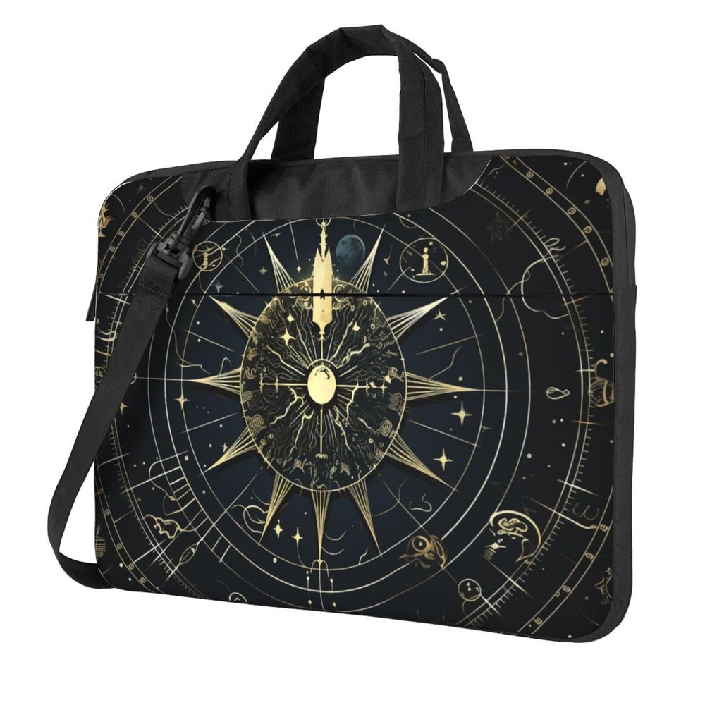 BTCOWZRV Laptop Bag 13-15.6 inch Laptop Shoulder Bag for Men Women Astrological pattern Computer Bag Messenger Bag for Work
