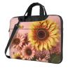 Laptop Bag 13-15.6 inch Laptop Shoulder Bag for Men Women Big sunflower on background Computer Bag Messenger Bag for Work view 1