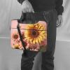 Laptop Bag 13-15.6 inch Laptop Shoulder Bag for Men Women Big sunflower on background Computer Bag Messenger Bag for Work view 2