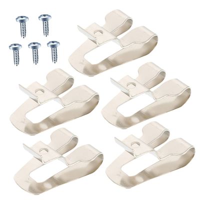 jojofuny 5sets Steel Drill Belt Clips with Screws Durable Tool Holder for Easy Carrying and Installation Compatible with Impact Drills Reliable and Sturdy Design
