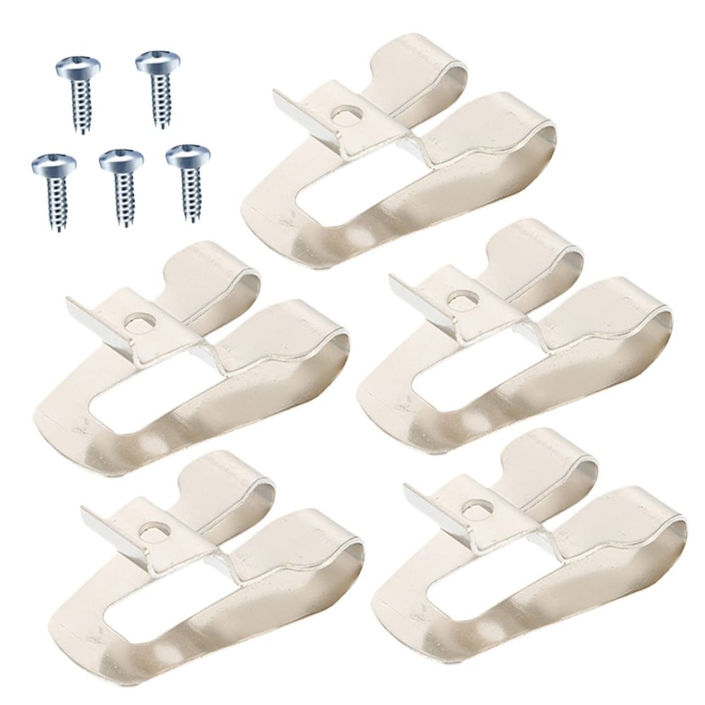 jojofuny 5sets Steel Drill Belt Clips with Screws Durable Tool Holder for Easy Carrying and Installation Compatible with Impact Drills Reliable and Sturdy Design