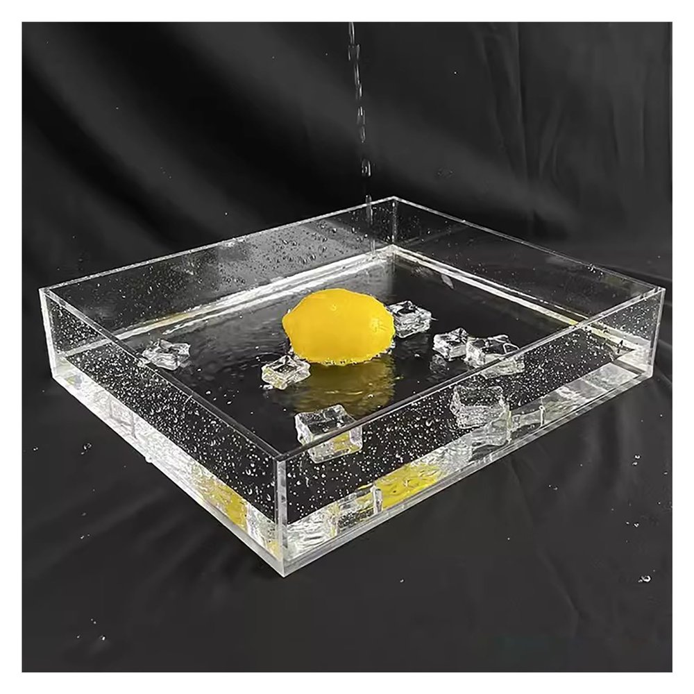 3mm Thick Clear Shallow Water Tank,Photography Storage Tray,Photo Posing Props,Acrylic Display Case Showcase,5/10CM Height Cosmetic Advertising Shooting Props ( Color : 3mm-Clear , Size : 30x25x5cm )