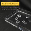 3mm Thick Clear Shallow Water Tank,Photography Storage Tray,Photo Posing Props,Acrylic Display Case Showcase,5/10CM Height Cosmetic Advertising Shooting Props ( Color : 3mm-Clear , Size : 30x25x5cm ) view 3