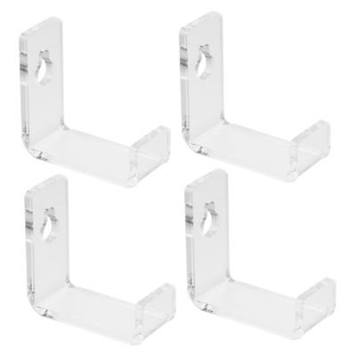 WHAMVOX 12pcs Clear Acrylic Vinyl Record Holder Shelves for Wall Display Lightweight Album Storage Rack for Home Decor Magazines and Books for Music Enthusiasts