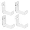 WHAMVOX 12pcs Clear Acrylic Vinyl Record Holder Shelves for Wall Display Lightweight Album Storage Rack for Home Decor Magazines and Books for Music Enthusiasts view 1