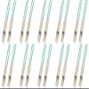 RiteAV 10 Pack 3M 3mm Multimode Duplex 10 Gigabit Fiber Optic Cable (50/125) - LC to LC view 1