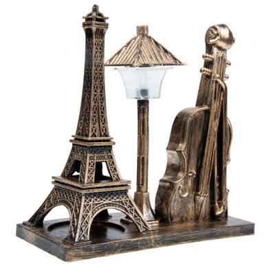 Cabilock Creative Vintage Eiffel Tower Night Light Decor for Bedroom Retro Ornament Luminous Table Lamp for Home for and Special Occasions