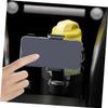 SOESFOUFU Car Cup Holder Expander with Cell Phone Holder Car Mount for All Models Easy to Install Sturdy Design Black Color for Convenient Navigation and Drink Access view 2