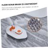 Beaupretty Extendable Handle Scrub Brush Multi-Purpose Bathroom and Floor Cleaning Tool with Durable Hard Bristle and Microfiber Heads for Stain Removal Toilets and Showers view 4