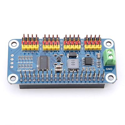 16 Channel Servo Driver Board for with I2C Interface Control Support up to 16 Servo or PWM Output for Mechanical Arm