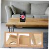 GRIRIW Phone Desk Bracket Wooden Phone Stand Stable Base for Home Office Desk Tv Gaming view 4