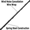 Votex - 7" Black Short AM/FM Antenna is Compatible with Volvo VAH/VHD/VNL/VNM/VNX (All Years) Semi Truck - Spiral Wind Noise Cancellation - Spring Steel Construction - Stainless Steel Threading view 2