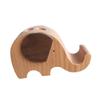 GRIRIW 1pc Creative Wood Cell Phone Holder Multifunctional Desktop Organizer for Office Living Room and Bedroom Natural Wood Stand for Videos Photos view 1