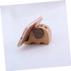 GRIRIW 1pc Creative Wood Cell Phone Holder Multifunctional Desktop Organizer for Office Living Room and Bedroom Natural Wood Stand for Videos Photos view 4