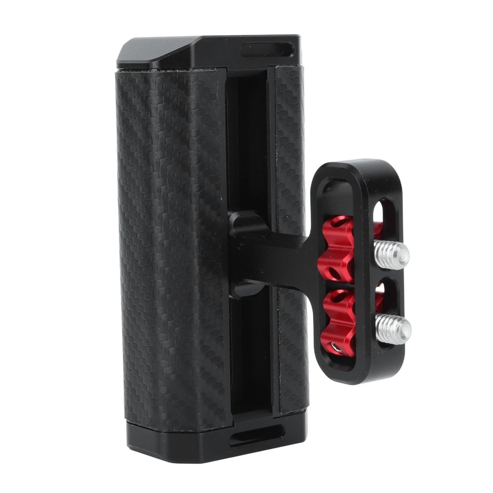Adjustable Camera Side Handle, Ergonomic Design, Anti Slip Grip, Universal Fit, Aluminum Alloy with Wrench, for Most Cameras