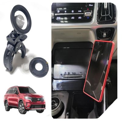Magnetic Mount for Apple Phones Mount for Kia Sorento | 2020-2026 | Dashboard Phone Holder Clamps onto The Center Console | Many attachments Offered