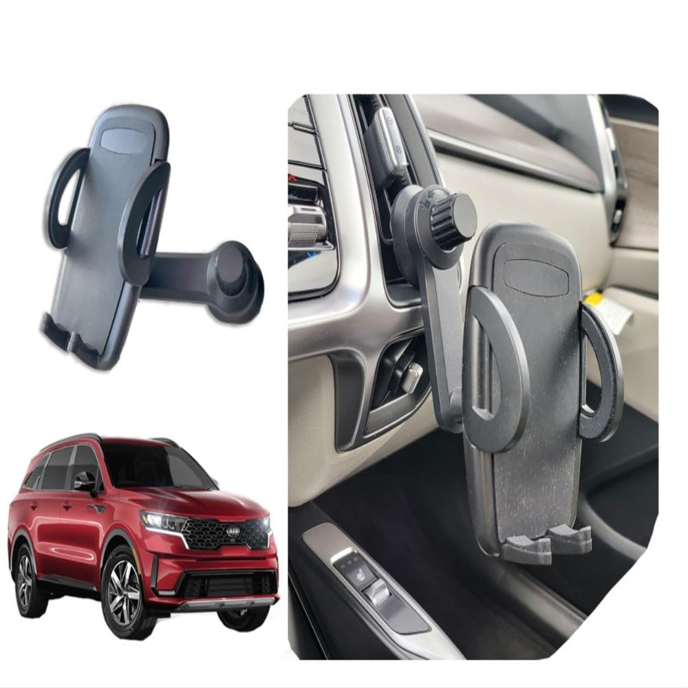 Vent Phone Mount for Kia Sorento | 2020-2026 |Phone Holder Clamps onto The Center Console | Many attachments Offered