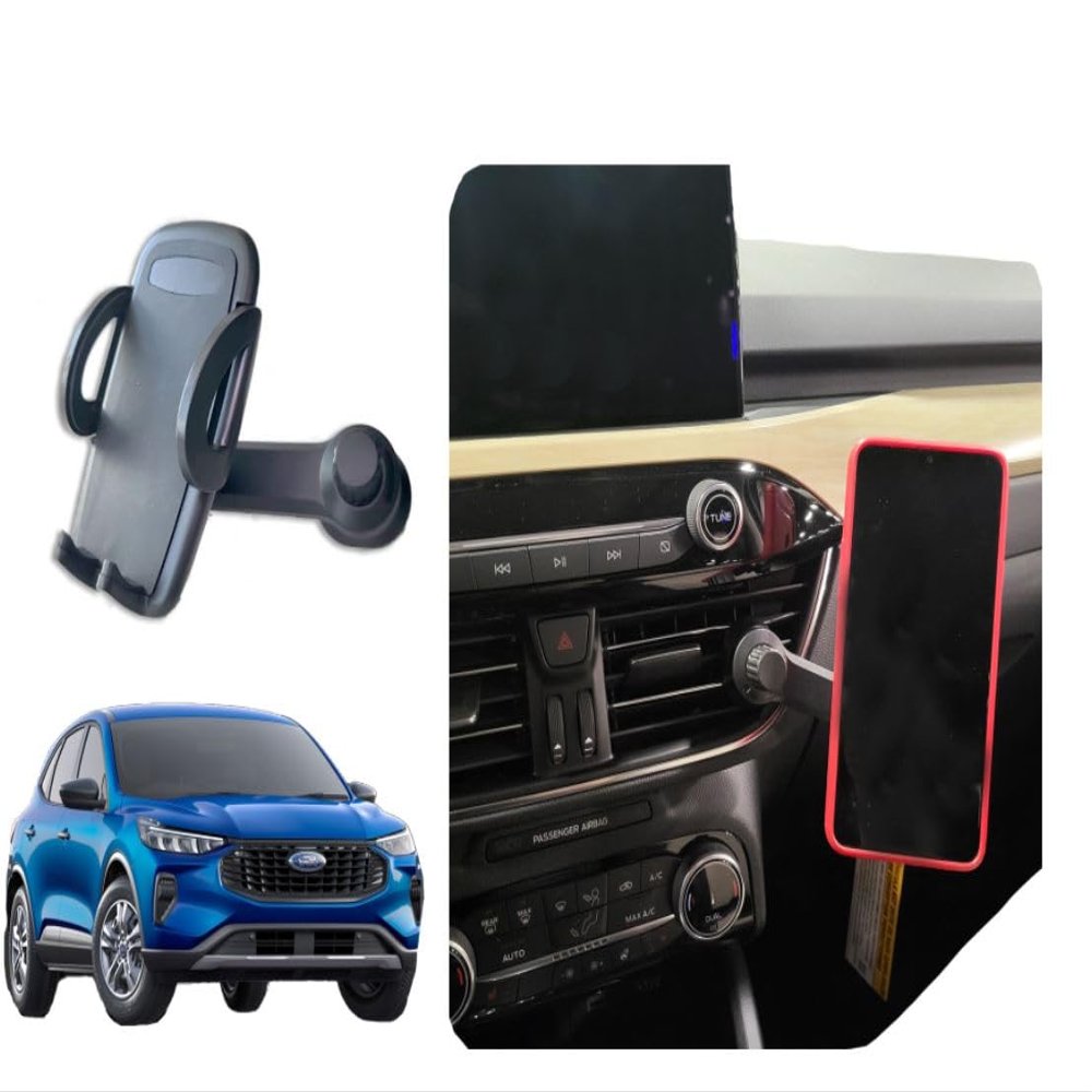 Air Vent Phone Mount Compatible with Ford Escape (2020-2026) Dashboard Phone Holder | Doesnt Block The air Vent with 4" Extension | 360 Degree Position