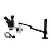 ZTBH Microscope Accessories Kit 3.5X-45X Simul Focal Trinocular Microscope BlackTable Clamp Stand Support 76MM Microscope Head Holder Metal Microscopio Set Microscope Slides (Color : Set 1) view 1