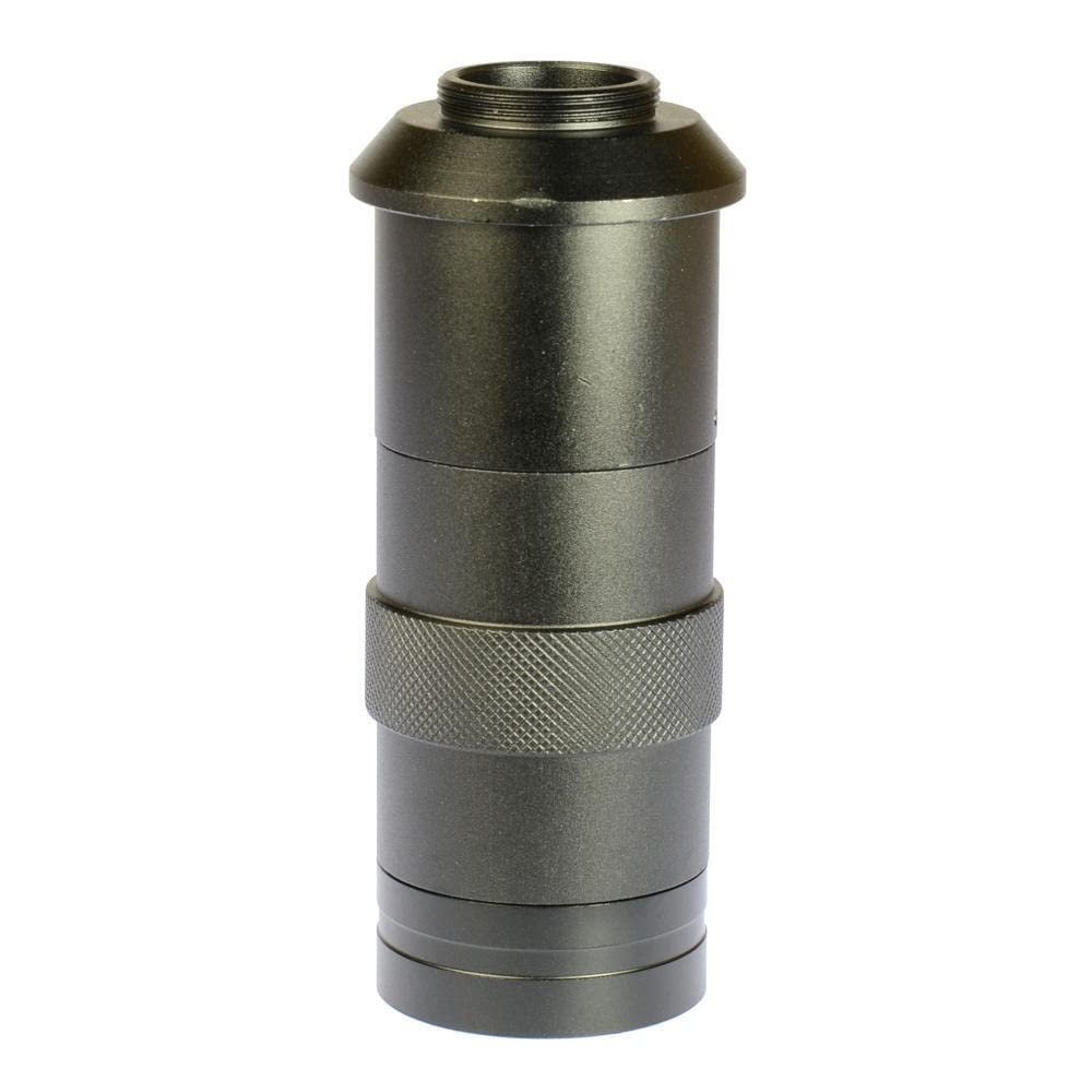 JOEBO Microscope Kit 8X -100X Magnification Adjustable 25mm Zoom Industry Lens C-Mount Lens Glass for Industry Microscope Camera Eyepiece Magnifier Microscope Lens Adapters