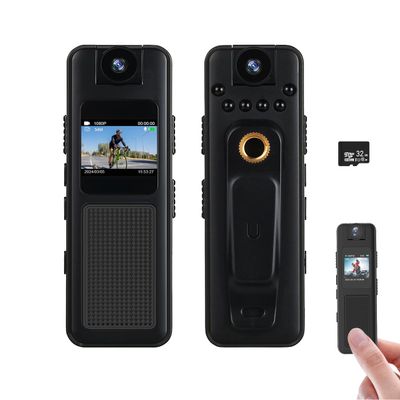 Body Camera Video Recording180 Rotating Lens Body Camera Audio and Video Recorder 32GB Mini Body Worn Camcorder for Personal Civilians, Police Law Enforcement