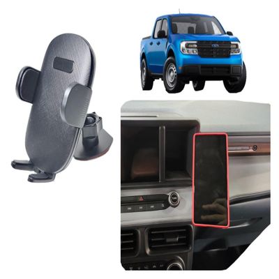Stick on Wireless Charge Phone Mount Compatible with Ford Maverick (2020-2026) Center Console Phone Holder |
