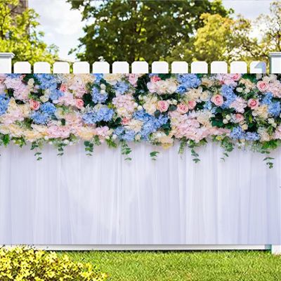 10 x 8 Wedding Backdrop for Cradle Ceremony Backdrop for Proposal Flowers Curtain Wedding Ceremony Banner Bridal Shower Background Mother's Day Backdrop Marriage Backdrop