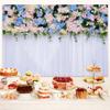 10 x 8 Wedding Backdrop for Cradle Ceremony Backdrop for Proposal Flowers Curtain Wedding Ceremony Banner Bridal Shower Background Mother's Day Backdrop Marriage Backdrop view 3