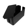 Cable Management Box Compact Cord Organizer for Home Modern Design with Opening for Easy Access Tidy up Cables and Wires for Desk and Living Space view 1