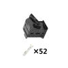 ZHCWEP Automotive Electrical connectors 10 Sets 52 Pin Way Auto Electrical Cable Socket pl;/UG Car Female Wiring Harness Unsealed Connector with Terminals 967287-1 view 2