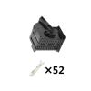 ZHCWEP Automotive Electrical connectors 10 Sets 52 Pin Way Auto Electrical Cable Socket pl;/UG Car Female Wiring Harness Unsealed Connector with Terminals 967287-1 view 3
