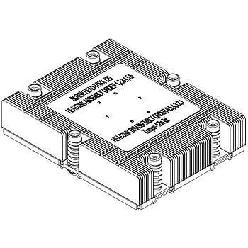 FACSER Kompatible with Supermicro SNK-P0082V 1U Passive CPU Heatsink for Motherboards with Socket SP5 Vapor Chamber