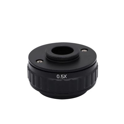 CTV 0.35X/0.5X C Bayonet Lens Adapter Focal Length Adjustable Camera C Bayonet Adapter Triocular Stereo Microscope Set (Size : 0.5X)