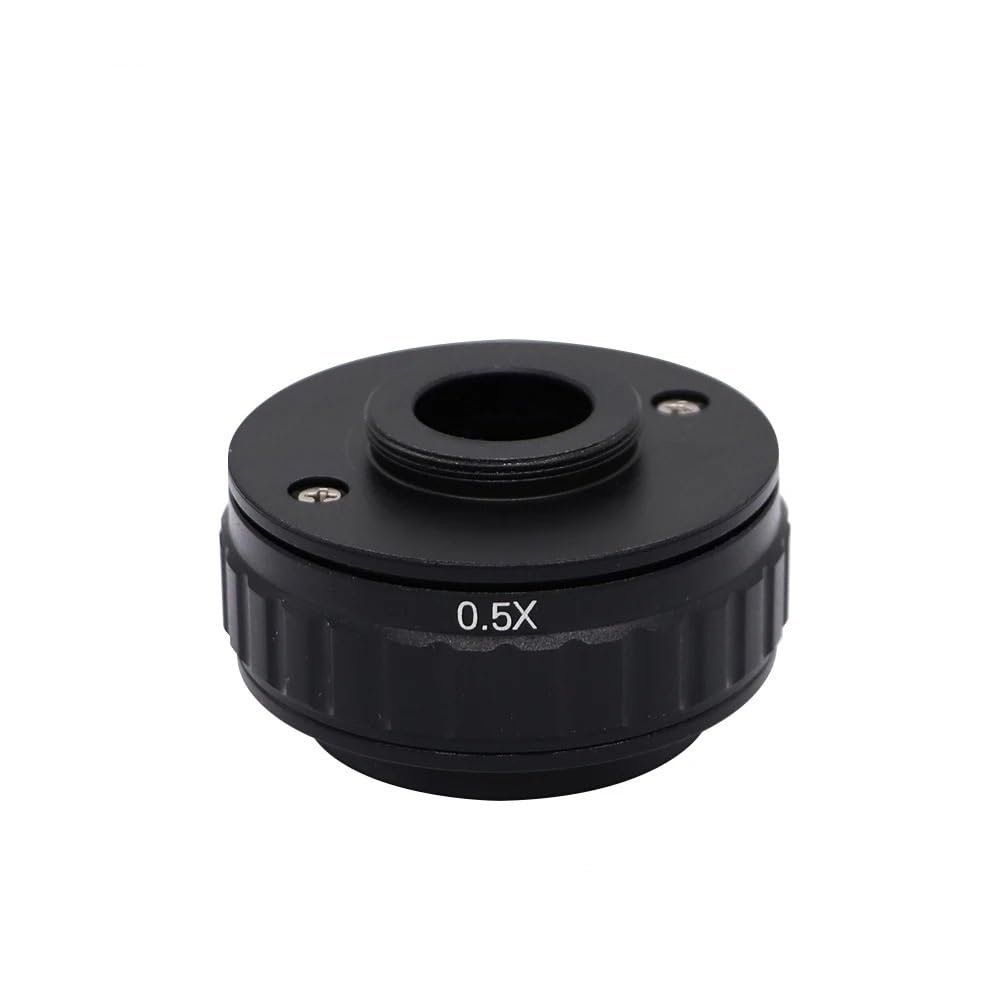 CTV 0.35X/0.5X C Bayonet Lens Adapter Focal Length Adjustable Camera C Bayonet Adapter Triocular Stereo Microscope Set (Size : 0.5X)