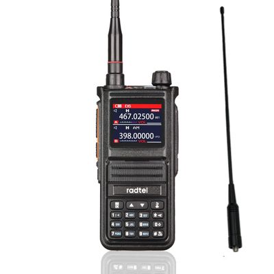 Radtel RT-470X Multi-Bands Ham Radio Walkie Talkies 256CH Air Band Two Way Radio + Tri-Band Flex Antenna 144/222/430Mhz