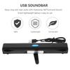 HOMSFOU Tv Sound Bar USB Soundbar USB Speaker Surround Sound Bar, medium, Black view 4