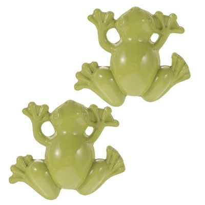 SOESFOUFU 2pcs Metal Kitchen Cabinet Handles Single Hole Frog Shape Knobs for Cabinet Dresser Drawer