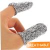 FRCOLOR 20pcs Wear-Resistant Cut-Resistant Finger Cots Convenient Protective Finger Covers for Carving Crafting and Household Use Breathable Anti-Skid Durable Design Gray view 3