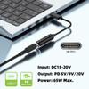 4.5mm Laptop Charging Adapter, Female DC 4.5 x 3.0mm to Male Type C for Dell 65W USB-C Laptop Charger XPS and Latitude 5000 Charging Plug Gender Converter view 3