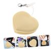 SOESFOUFU 1pc Heart-Shaped Screen Reusable Washable Lens for Glasses Phones and Electronics Compact and Convenient Cleaning Cloth Keychain Attachment view 2