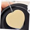 SOESFOUFU 1pc Heart-Shaped Screen Reusable Washable Lens for Glasses Phones and Electronics Compact and Convenient Cleaning Cloth Keychain Attachment view 4