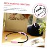 Veemoon Led Neck Light Neck Reading Light Neck Light for Crocheting Mini Neck Light Hanging Neck Light Night Reading Light for Book Neck Light for Camping Desk Lamp Pc Pink Chargeable, 66.6x3cm view 2