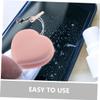 SOESFOUFU Phone Screen Wiper Mobile Phone Screen Dust Brush Painters Lens Cleaner Phone Screen Cleaners Mobile Phone Screen Lens Macaron Cleaning Silk Screen Pp Tablet Pink view 3