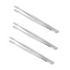 SOESFOUFU 3pcs Stainless Steel Stamp Tweezer Lightweight Eyelash Nippers for Precision Use Durable and Practical Design for Easy view 1