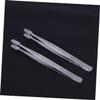SOESFOUFU 3pcs Stainless Steel Stamp Tweezer Lightweight Eyelash Nippers for Precision Use Durable and Practical Design for Easy view 3