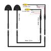 Blind Spot Camera,Night Vision Car Side Door View Blind Spot Camera for Car Surveillance System (Black) view 4