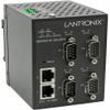 LANTRONIX SDSTX3110-124-LRT-B Servers Media Converter - (4) RS232/422/485 DB9 to (2) 10/100Base-TX, Hardened Serial Device Server view 1